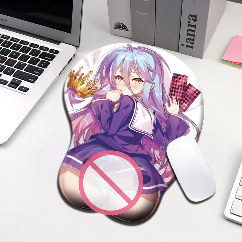 Re:Rem Ram Sexy Beauty Mouse Pad Cartoon Figure Creative Anime 3D Hip butt Mousepad Wrist Rest Anti Slip Silicone Mouse Mat