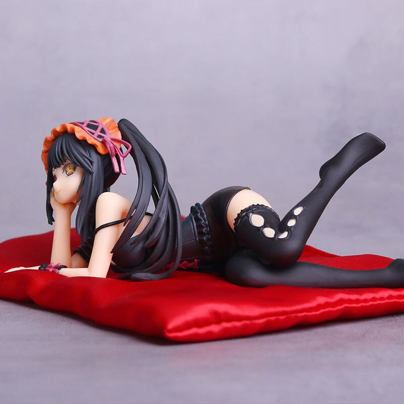 DATE A LIVE Tokisaki Kurumi Nightmare Sleeping Position PVC Action Figures Toy Sexy Girl Statue Adult Collection Model Doll Gift