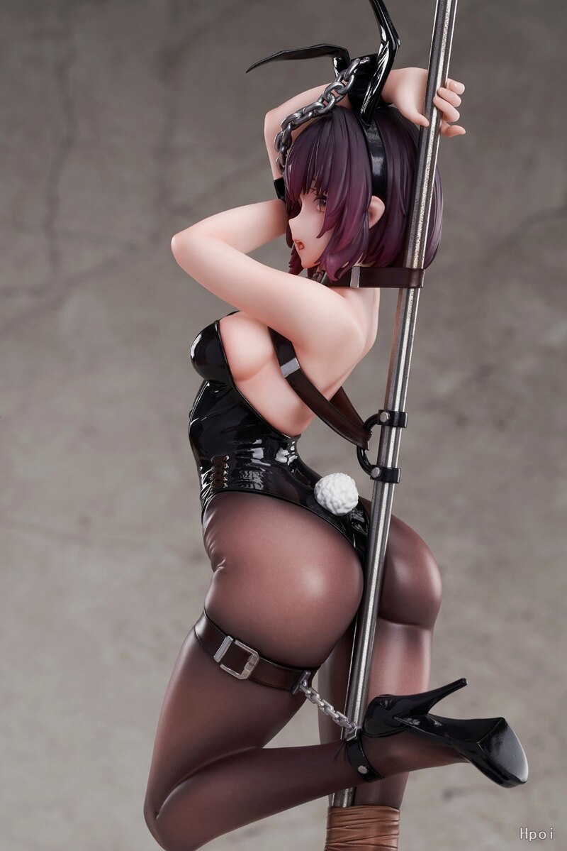 Anime Figure Sakurajima Mai 20CM PVC Sexy Bunny Girl Steel Pipe Model billede billede