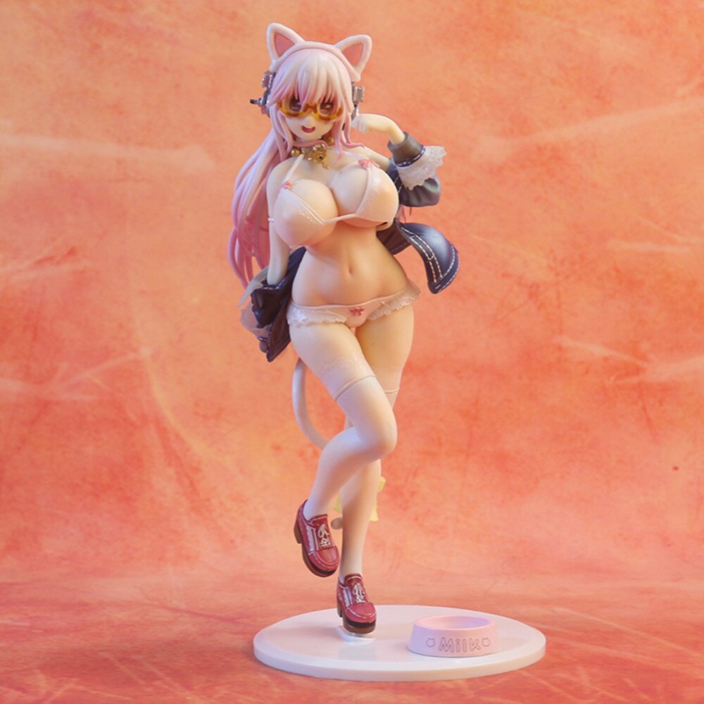 27cm Super Sonico Sexy Girl Cat Figure Anime Action Figure PVC New Collection Figures Toys