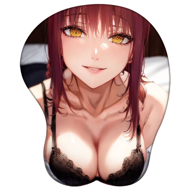 Chainsaw Man 3D Silicone Mousepad Makima Power Reze Kobeni Himeno 3D Wristband Mouse Pad Anime Game Sexy 3D Wrist Rest Mouse Mat