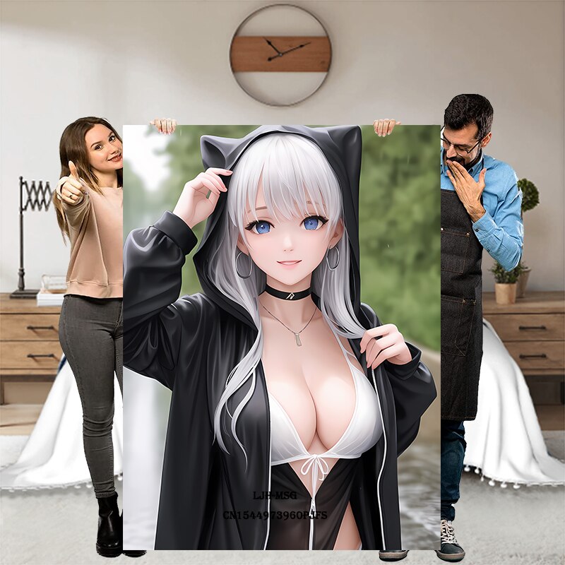 Hot Body Anime Sexy Girl Modern Blanket Flannel Soft Plush Hentai Sofa Bed Throwing Cartoon Blankets for Beds Gifts Dropshipping