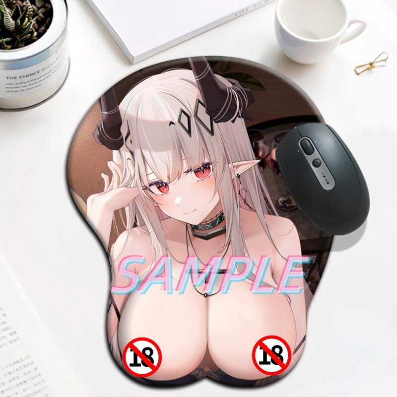 Arknights mudrock 3D Oppai Mouse Pad Gamer Sexy Girl Big Anime Cute Wrist Rest Silicone Boobs Gel Mat Mousepad