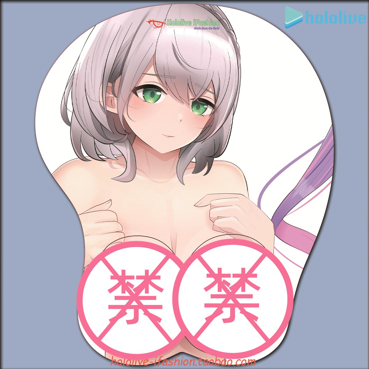 Shirogane Noel Sexy 3D Mousepad Vtuber hololive Hand Wrist Rest Mouse Pad Mousepad Silicone Breast Oppai Soft Mouse Mat Otaku