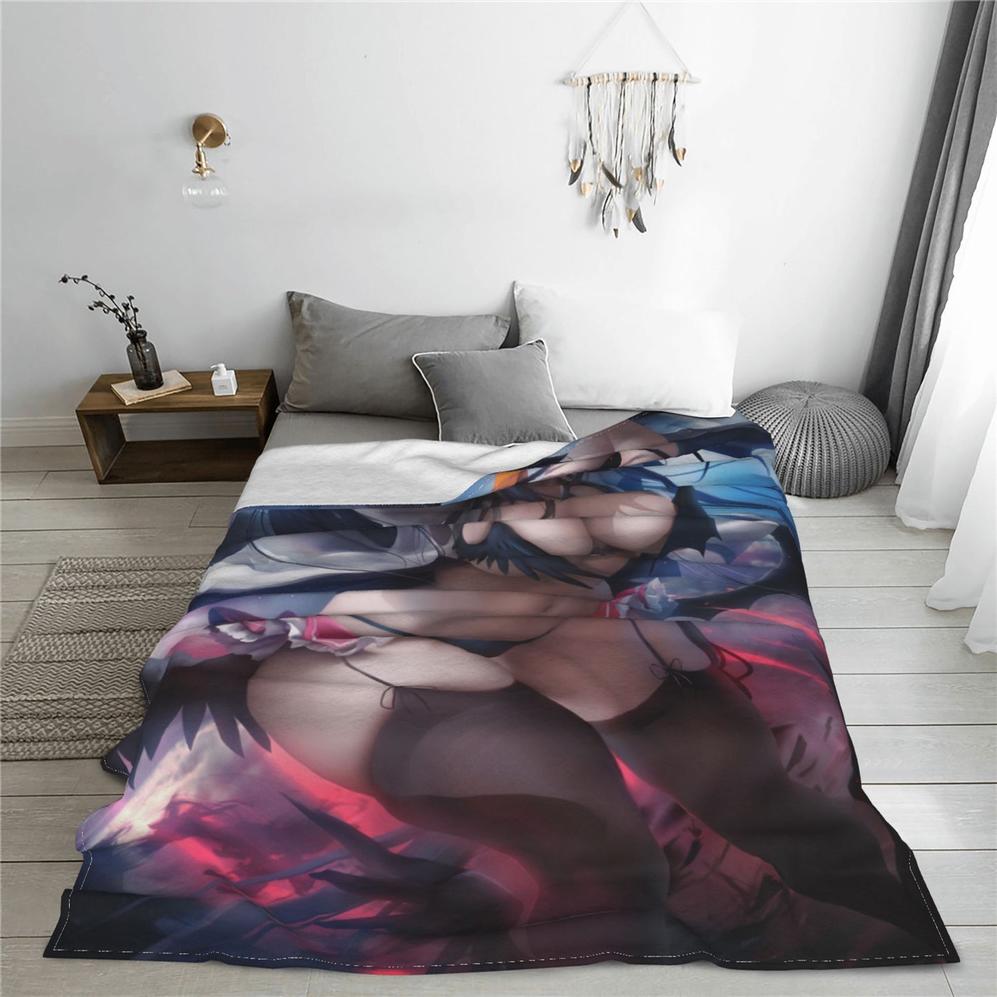 Hot Anime High School DxD Blanket Flannel Soft Plush Sofa Bed Throwing Cartoon Blankets Japanese Otaku Waifu Gift for Bed Decor