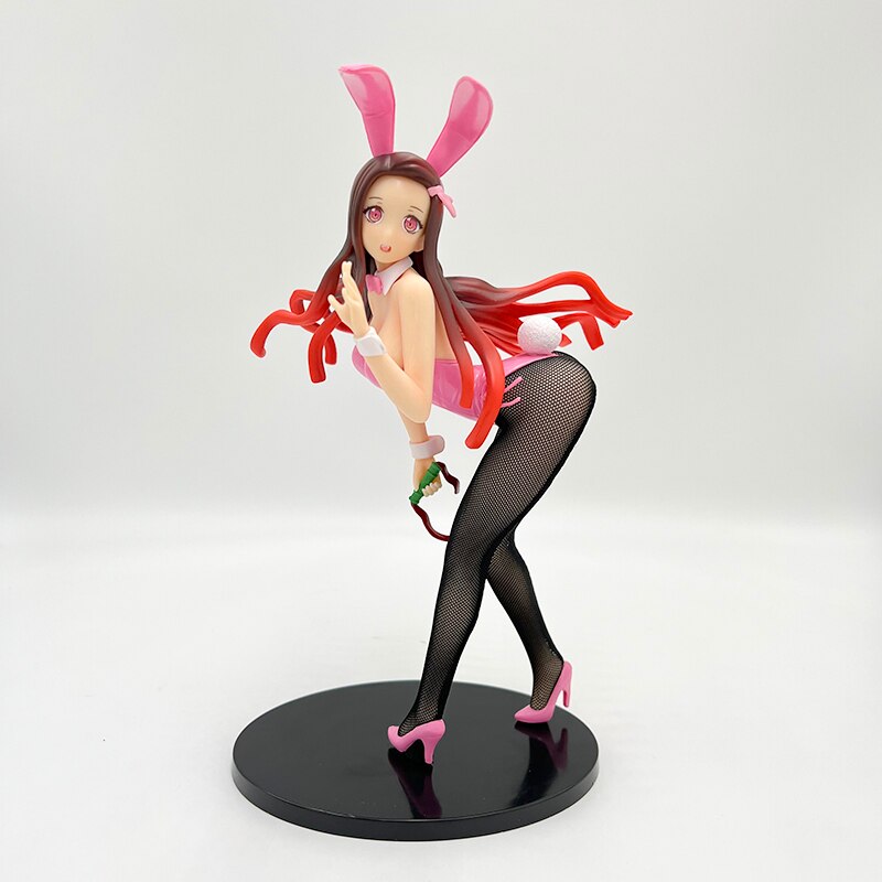 25cm Demon Slayer Kamado Nezuko Sexy Anime Figure Kimetsu no Yaiba Nezuko Bunny Girl Action Figure Collectible Model Doll Toys