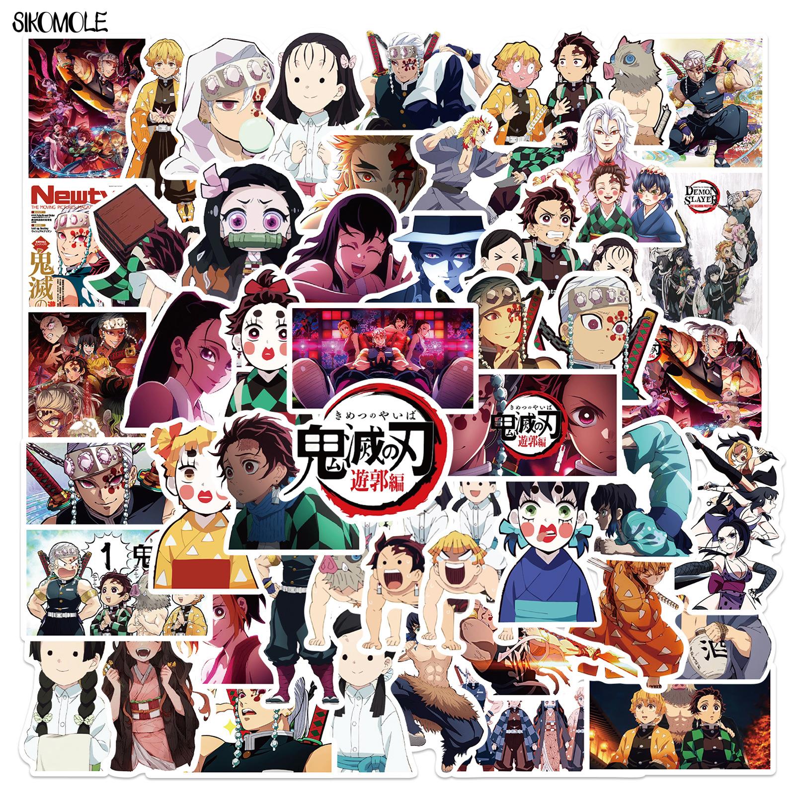 10/30/50PCS Anime Kimetsu no Yaiba: Yuukaku-hen Stickers Demon