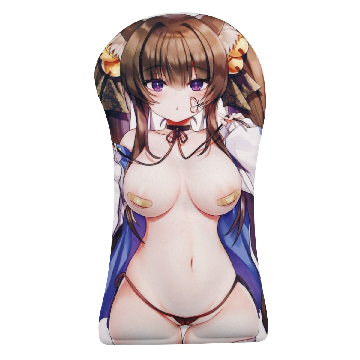 2022 New humanoid mouse pad office computer beauty chest 3d three-dimensional mouse pad wrist guard silicone wrist pad anime