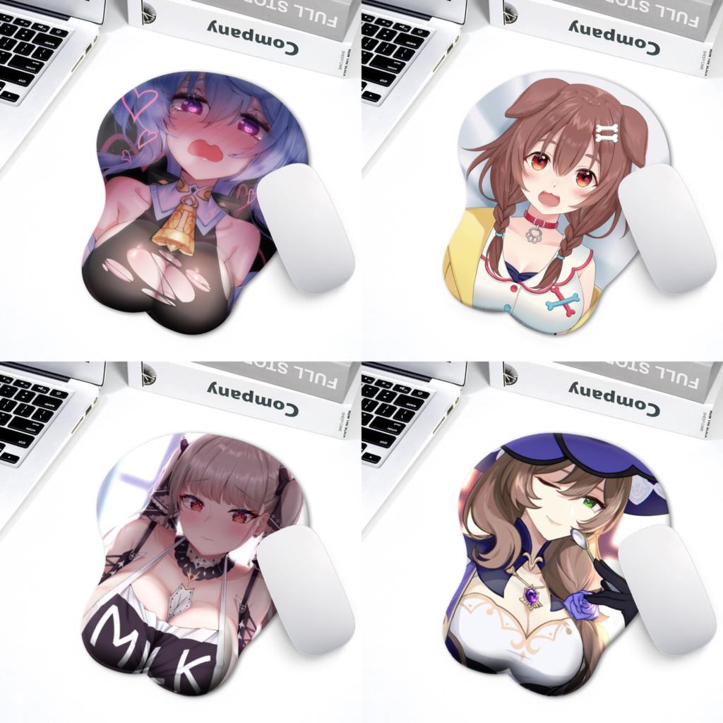 3D Boobs Mousepad | Oppai Ass Tits Mouse Pad | Silicone boobs mousepad