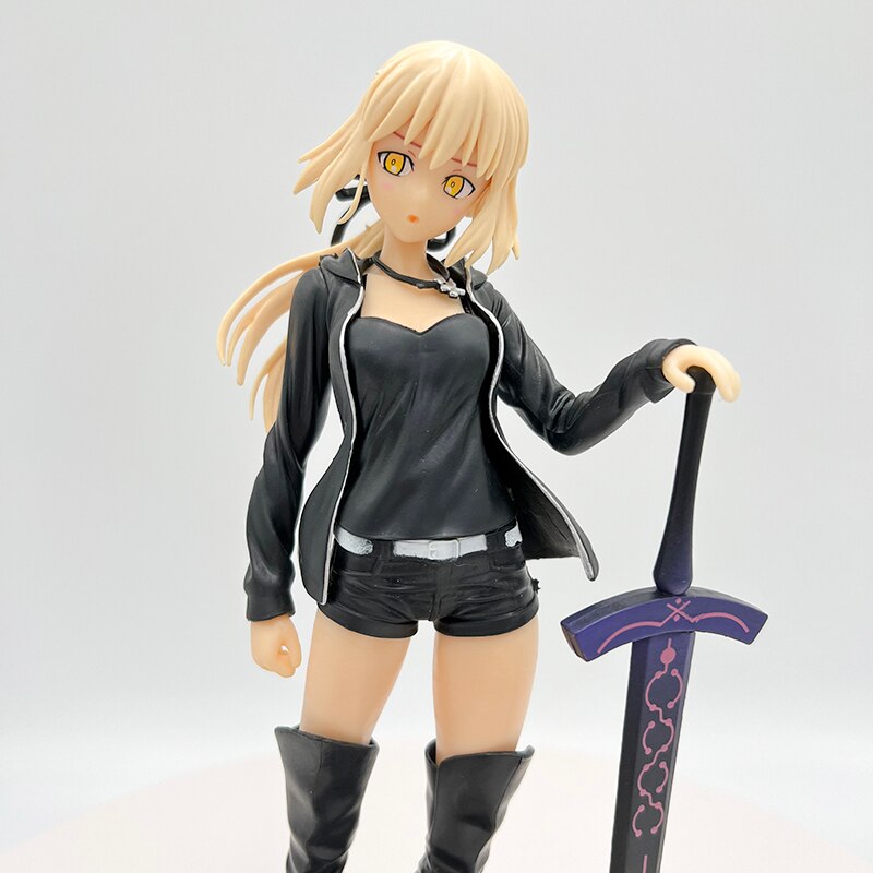 23cm Fate/Grand Order Sexy Anime Figure Saber/Altria Pendragon Action Figure Saber Alter Casual Wear Figurine Model Doll Toys