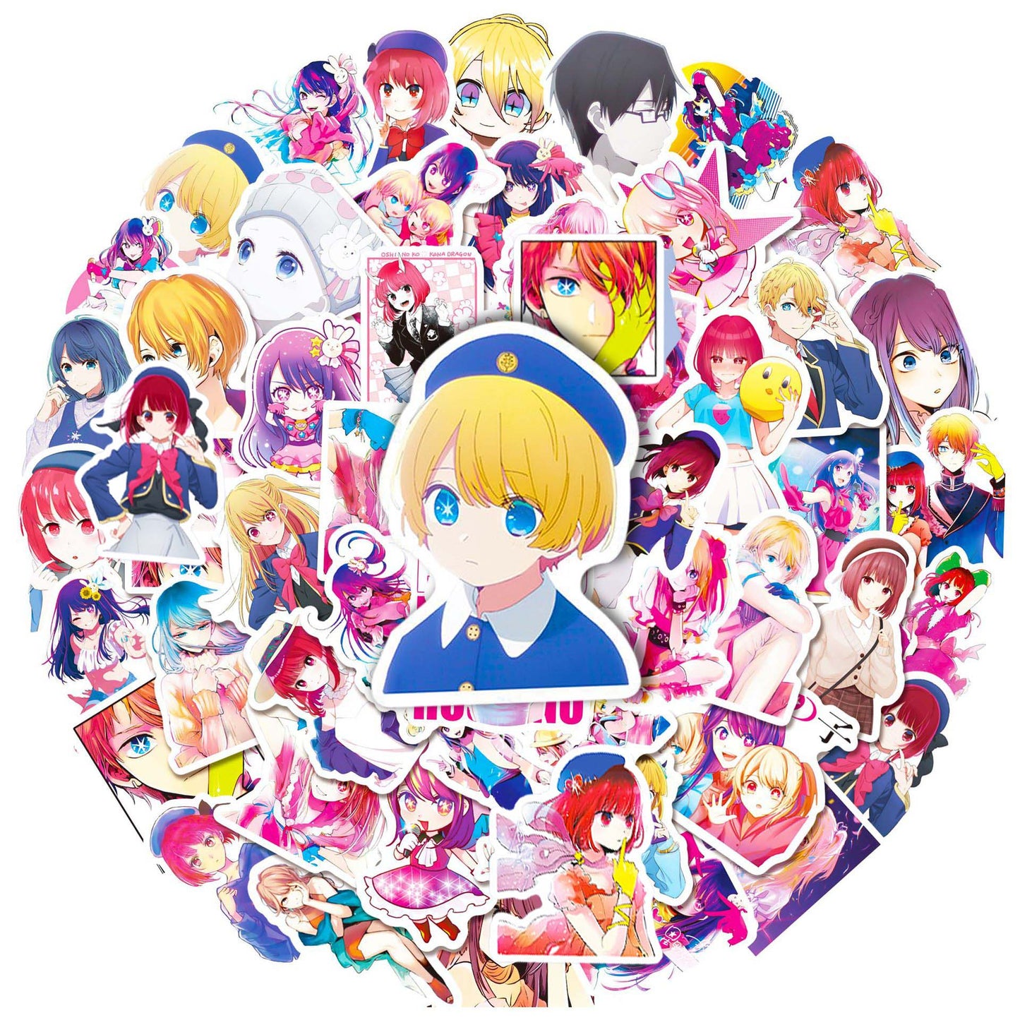 10/50pcs Anime Oshi No Ko DIY Graffiti Stickers Pack Scrapbooking Stationery Notebook Luggage Laptop Waterproof Decorative Decal