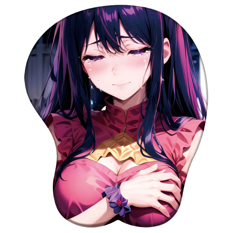 Hoshino Ai Ruby Kana Akane 3D Silicone Mousepad Anime Oshi No Ko 3D Wristband Mouse Pad Anime Gaming Diy 3D Wrist Rest Mouse Mat