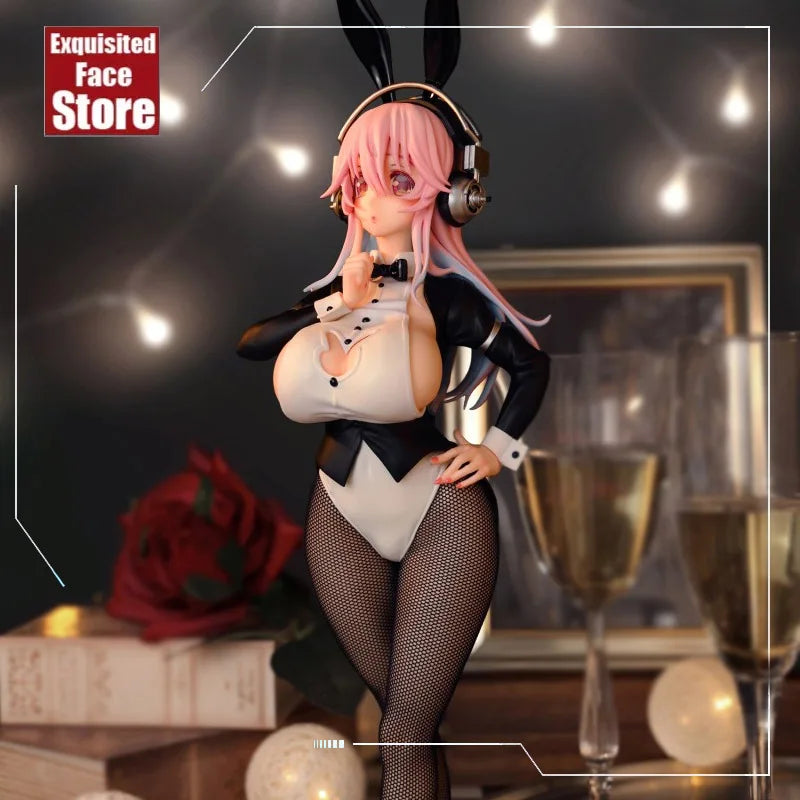 31cm FuRyu SoniComi Super Sonico BiCute Bunnies Anime Sexy Girl PVC Action Figure Toy  Adults Collection Model Doll gifts