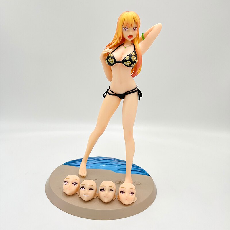 24cm My Dress-Up Darling Marin Kitagawa Sexy Anime Figure Marin Kitagawa Bikini Action Figure Adult Collection Model Doll Toys