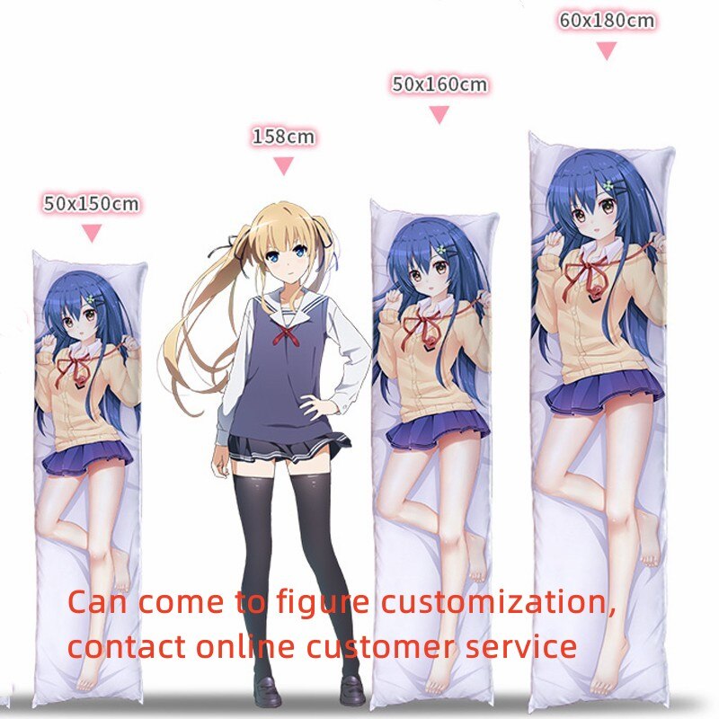 Dakimakura Anime Pillow Case Double-sided Print Of Life-size Body Pillowcase Gifts Can be Customized
