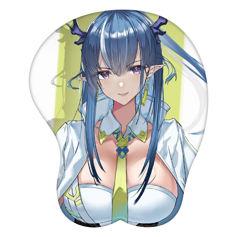 3D Mouse Pad Ling Arknights Anime Wrist Rest Silicone Sexy Creative Gaming Mousepad Mat