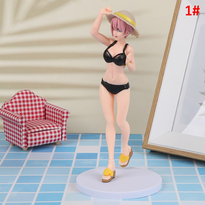 20CM Anime The Quintessential Quintuplets Action Figure Nakano Ichika Nino Itsuki Sexy Swimsuit Standing Kawaii Collection Toys