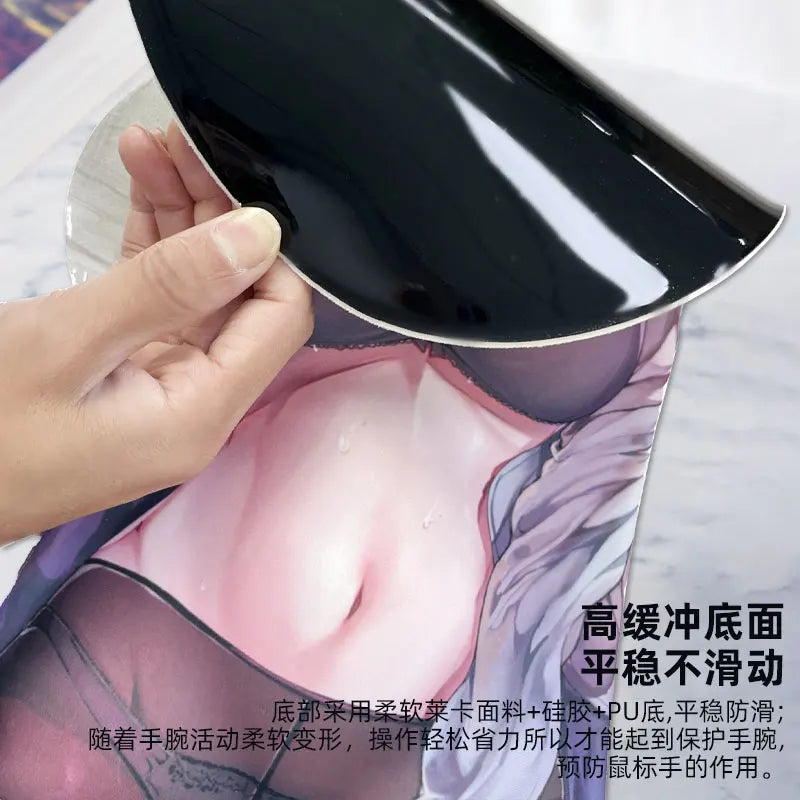 Genshin Impacto Kitagawa Marin Mouse Pad 3D Grande Mouse Pad, Descanso De Pulso Do Braço, Anime Oppai, Azur Lane Sexy PC Gamer