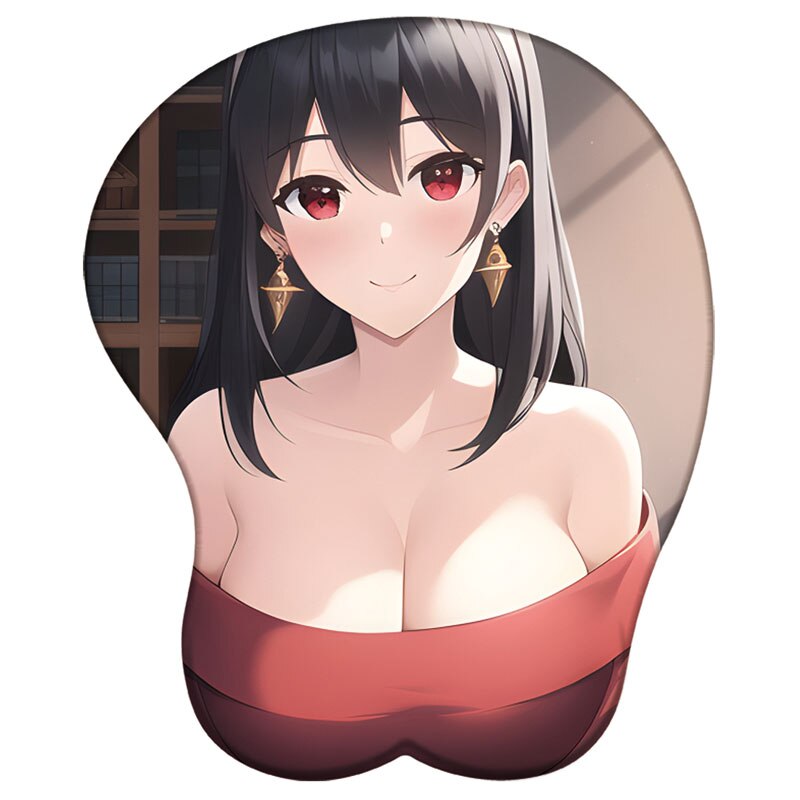 Anime Spy x Family Yor Forger 3D Breast Mouse Pad Silicone Wrist