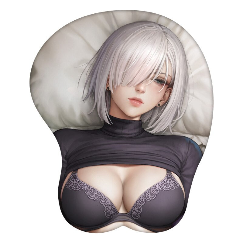 3D Mouse Pad Sexy Naked Girl Fiona Frost Spy x Family Anime Wrist Rest Silicone Sexy Creative Gaming Mousepad Mat