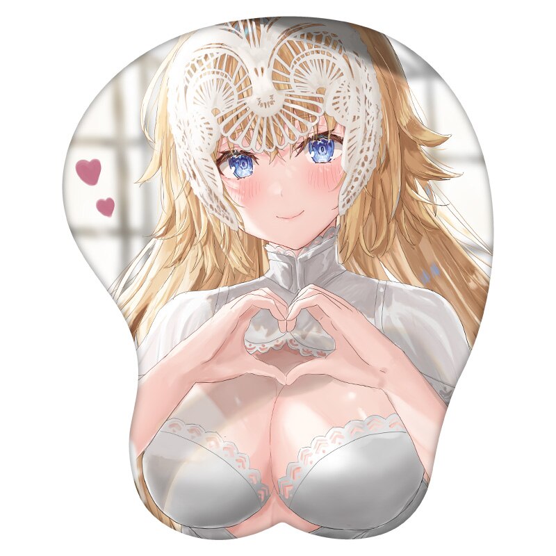 Anime 3D Mouse Pad Jeanne D&#39;arc- Fate/Staynight Wrist Rest Silicone Sexy Creative Gaming Mousepad Mat