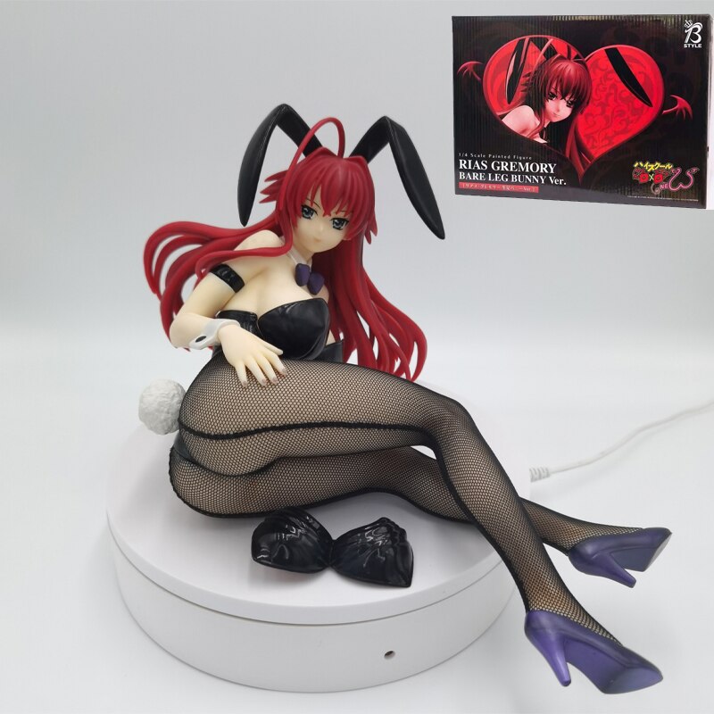 30cm High School D x D HERO Anime Figure Akeno Himejima Bunny Ver Action Figure Rias Gremory Sexy Girl Feature Model Doll Toy