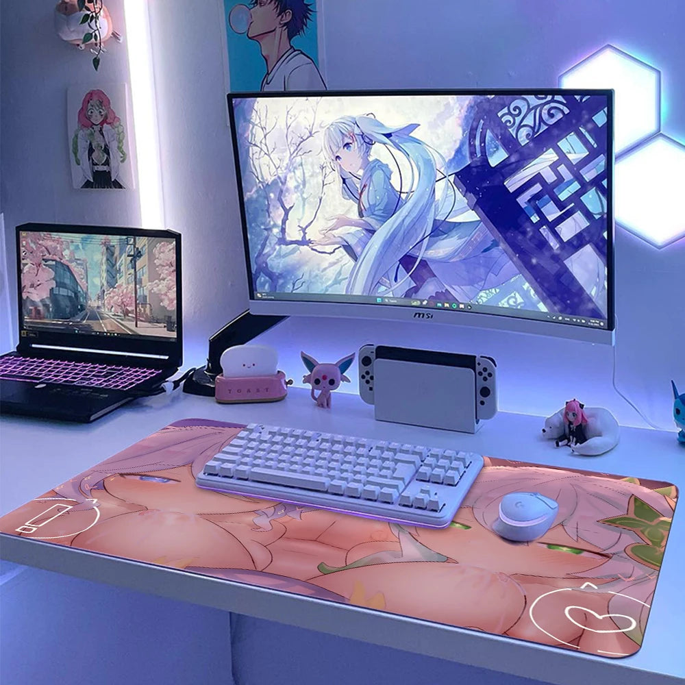 Chest Mouse Pad 19 Breast Mousepad Large Nsfw Mouse Pad Anime Soft Boobs Figure Sexy Mausepad Extended Custom Desk Mat Adult