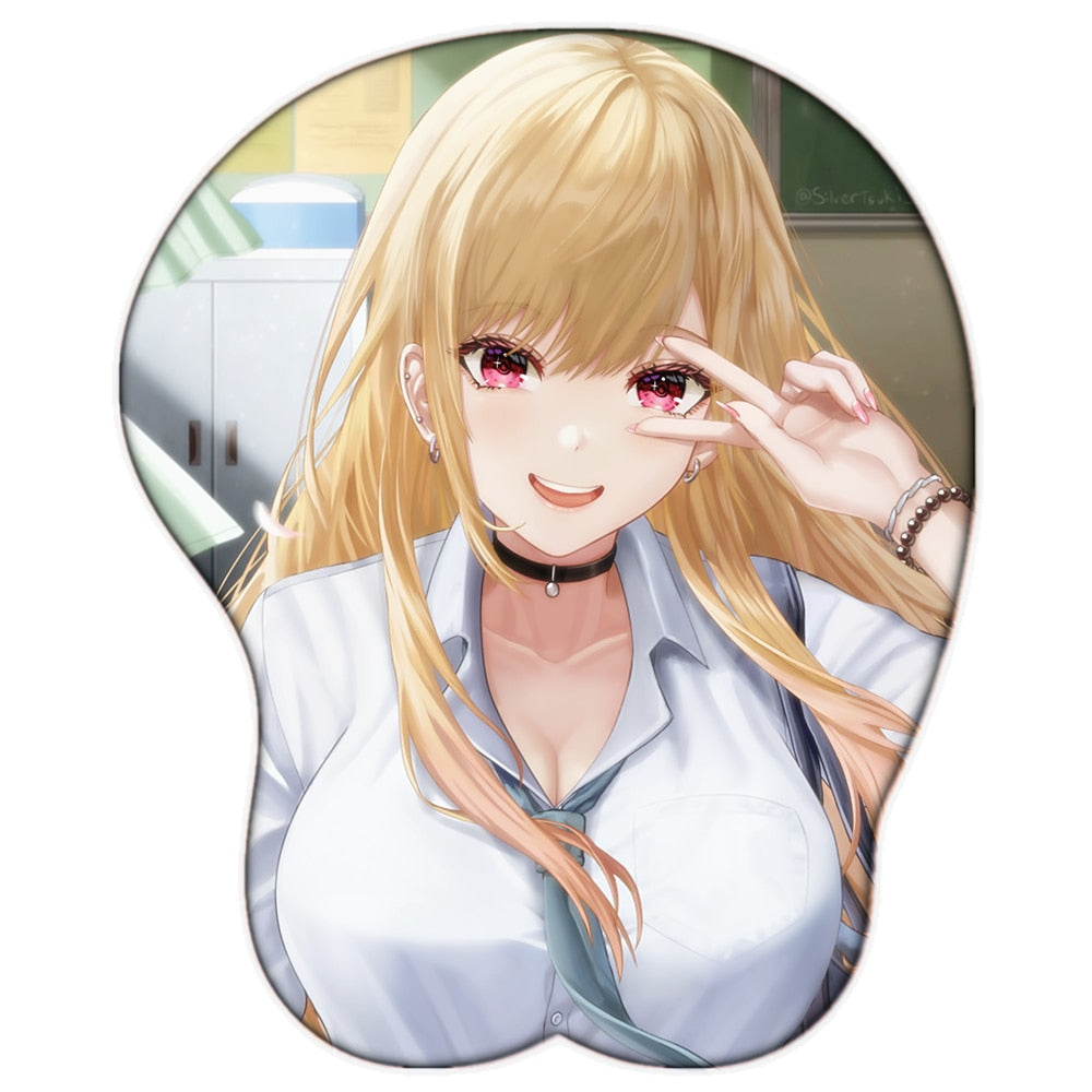 3D Boobs Mousepad | Oppai Ass Tits Mouse Pad | Silicone boobs mousepad