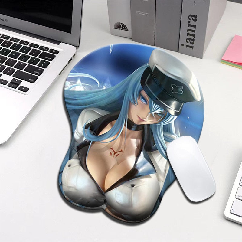 Creative 3d Silicone Mouse Pad Animation Sexy Breast Hand Mouse Pad Sexy Beauty Mouse Pad Anime Chest Mousepad tapis de souris