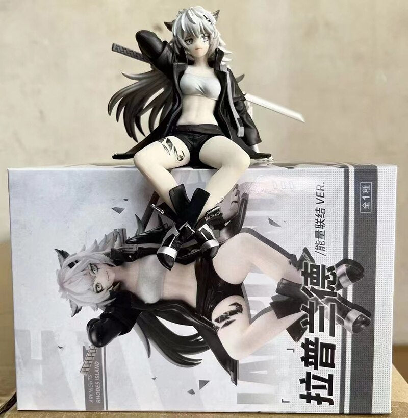 14Cm Arknights Lappland Figure Noodle Stopper Dolls PVC Anime Figurine Energy Connections Ver. Model Collection Toys for Gift