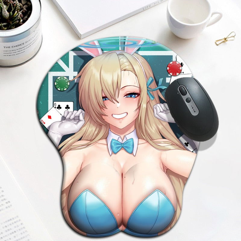 3D Boobs Mousepad | Oppai Ass Tits Mouse Pad | Silicone boobs mousepad