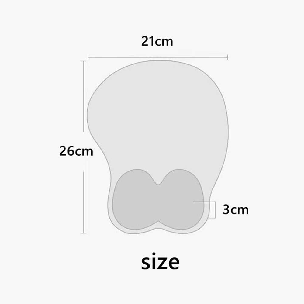 Azur Lane Sexy Big Oppai 3D Mouse Pad with Wrist Rest Silicone Gel Gaming Cute Desk Pad for Gamer