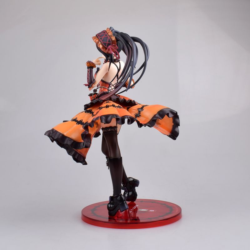 22cm Anime Sexy Girl Figure Toys Date A Live Tokisaki Kurumi Lingerie Pistol ver. PVC Action Figure Toys Collection Model Doll