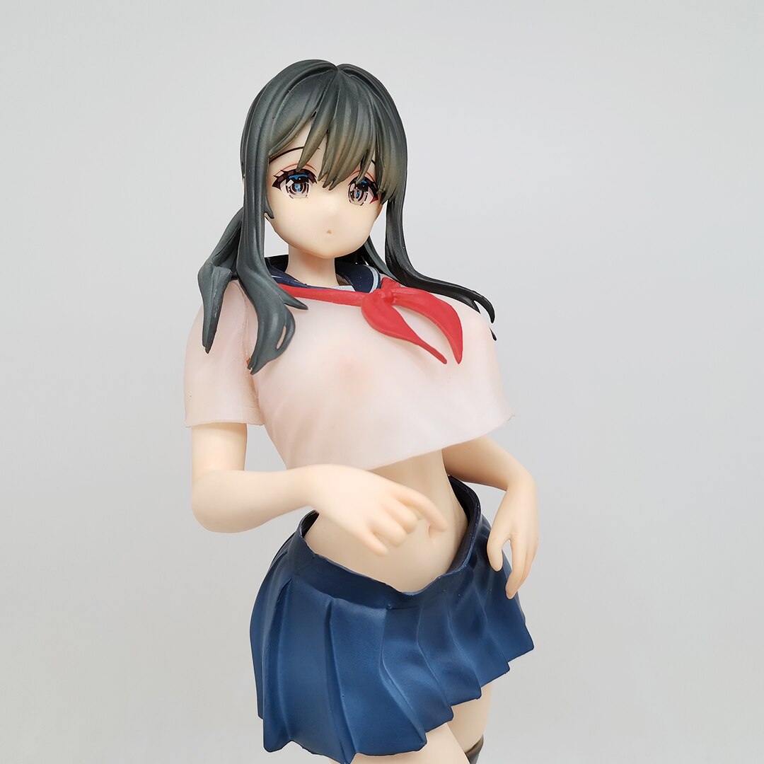 Eighteen Figure Curtain Girl Japanese Anime PVC Action Figure Toy Native Book Girl Daiki Kougyou Adult Collectible Model Doll