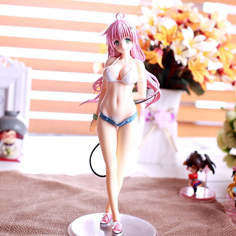 22cm Anime To Love Action Figure Succubus Lala Satalin Deviluke Swimsuit Sexy Girl Doll PVC Collectible Model Toy kid Gift