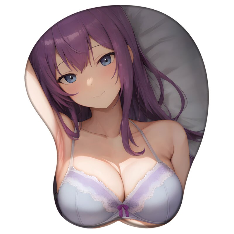 Anime Popular Female Lead Wrist Support Mousepad Albedo Mai Yumeko 3D Silicone Mouse Pad Megumin Sexy Oppai Wrist Rest MousePad