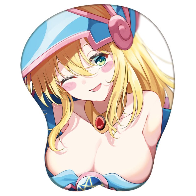 Yu Gi Oh 3D Silicone Mousepad Black Magician Girl Mazaki Anzu Wrist Support Mouse Pad Anime Oppai Sexy Girl Wrist Rest Mouse Pad