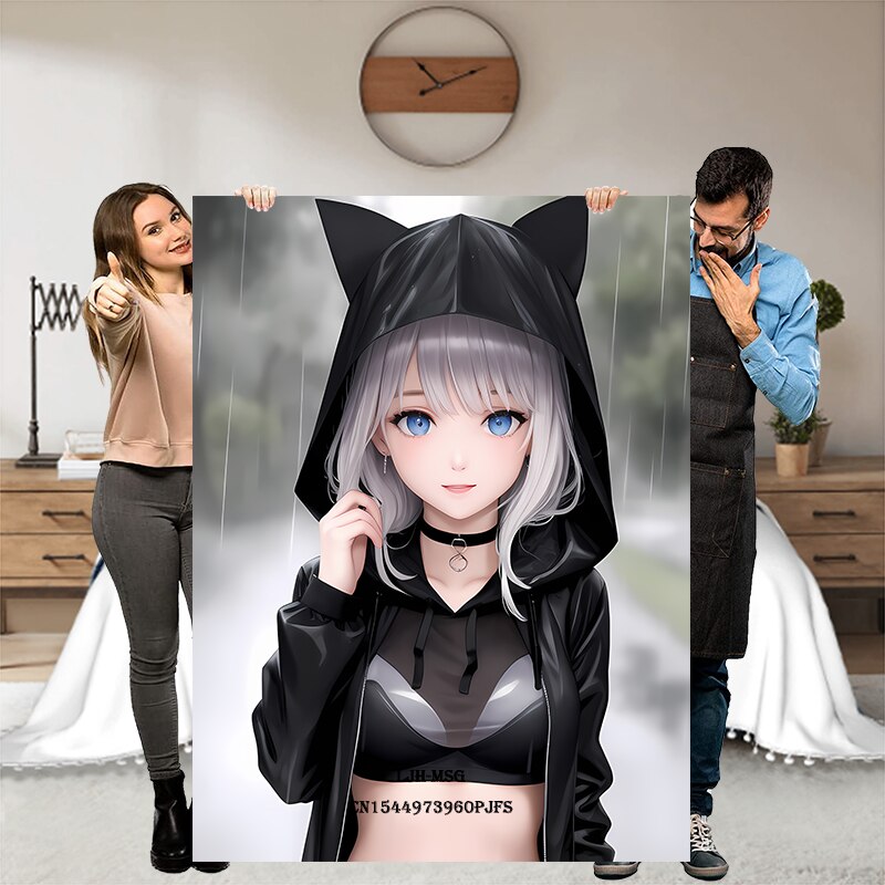 Hot Body Anime Sexy Girl Modern Blanket Flannel Soft Plush Hentai Sofa Bed Throwing Cartoon Blankets for Beds Gifts Dropshipping