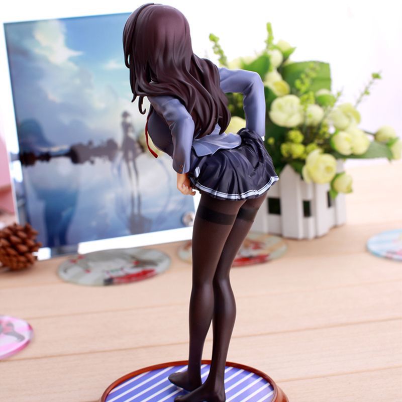 Anime Saenai Heroine No Sodatekata Figure Kasumigaoka Utaha School Uniform Silk Stocking Action Figure Sexy Girl Model Doll Toys