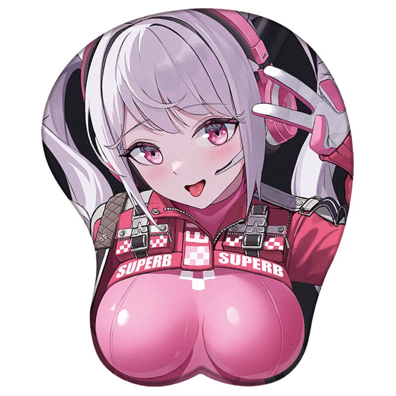 NIKKE The Goddess of Victory 3D Silicone Mousepad Alice Rapi Privaty Wrist Support Mouse Pad Anime Oppai Wrist Rest Mouse Pad