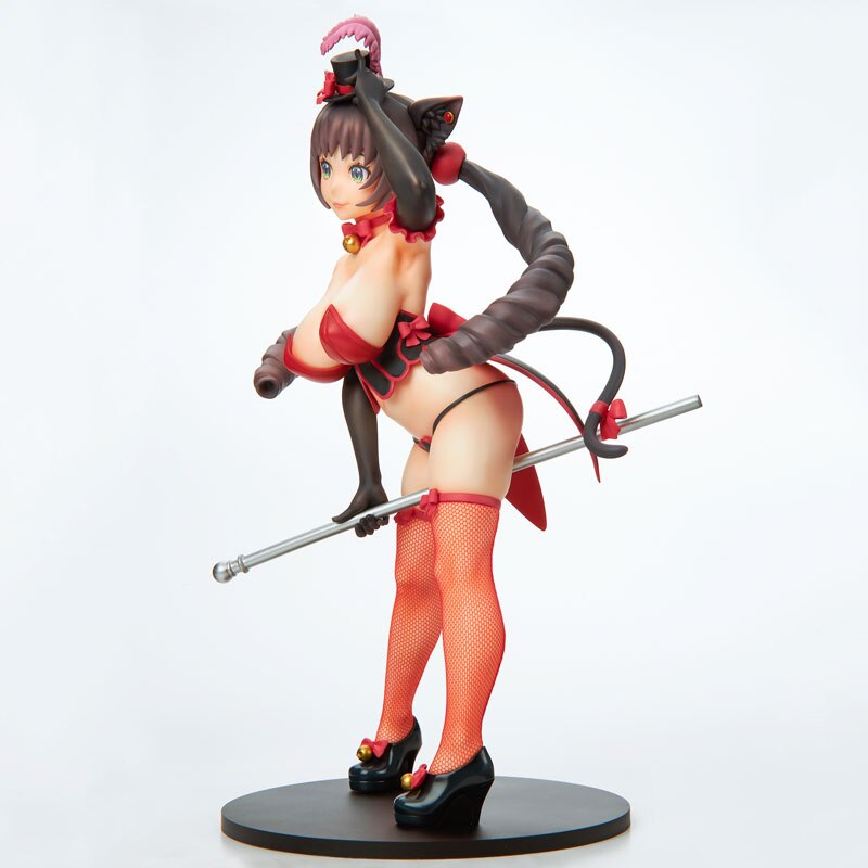 18cm Q-six Hentaii Anime Figure Burlesque Cat Belle Black Cat ver Action Figure Sexy Girl Figure Collectible Model Doll Toys