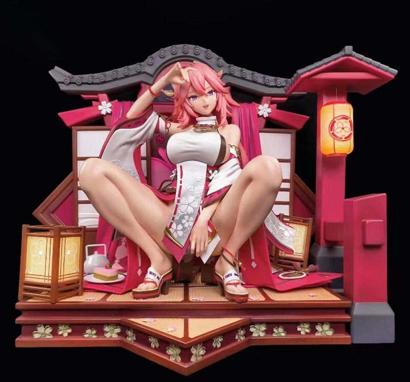 15cm Genshin Impact Yae Miko Anime Girl Figure Genshin Impact Mona