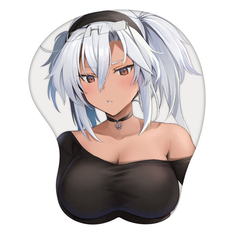 Anime 3D Mouse Pad Musashi Kantai Collection Wrist Rest Silicone Sexy Creative Gaming Mousepad Mat