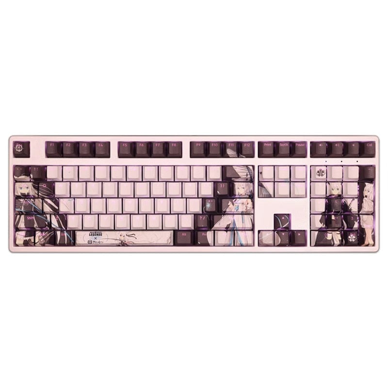 108 Keys/set Azur Lane IJN Kawakaze Keycap PBT Dye Subbed Backlit Keycaps Cartoon Anime Gaming Key Caps For ANSI 61 87 104 108