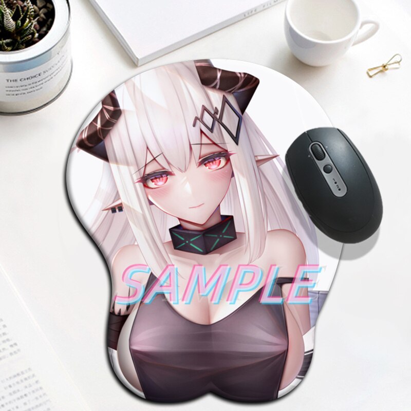 Mudrock Arknights 3D Oppai Mouse Pad Gamer Sexy Girl Big Anime Cute Wrist Rest Silicone Boobs Gel Mat Mousepad