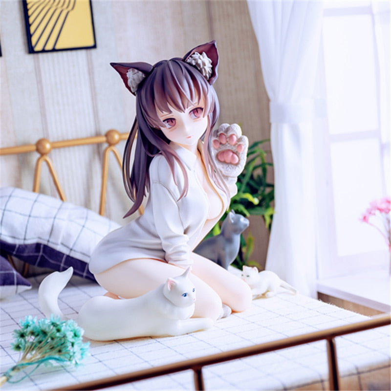 DCTer Catgirl Mia Bishop Rondo Ayaka Chan Skytube Japonais Anime Oreilles De Chat Fille PAction Figure Jouets Statue Collection Modèle Poupée