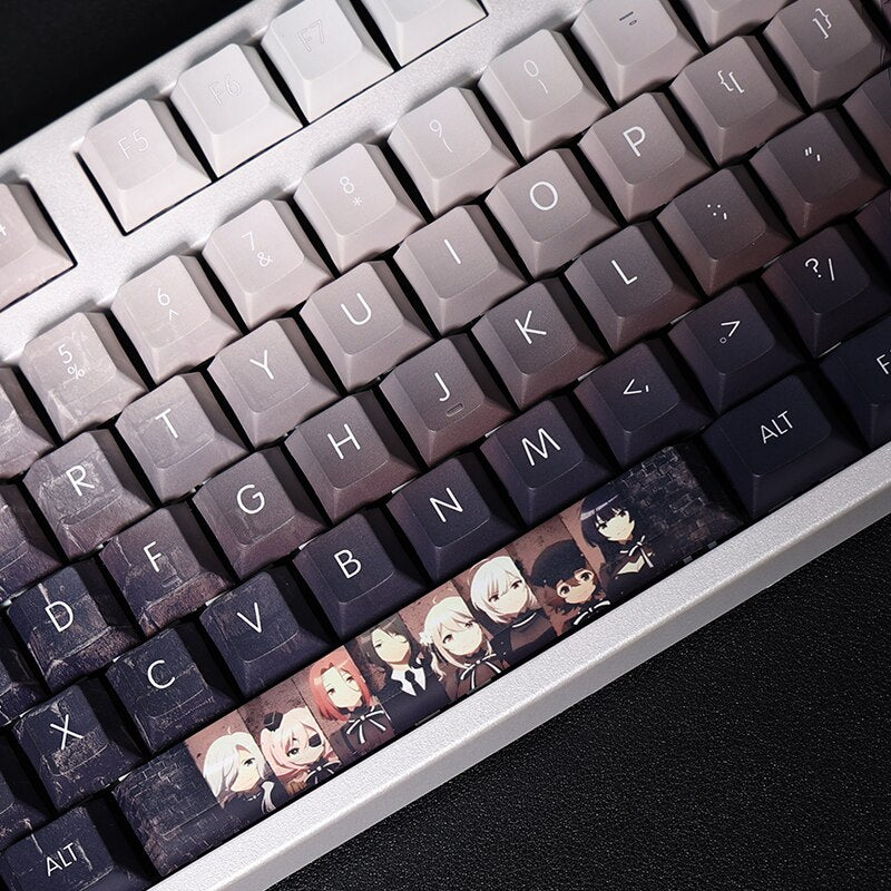 108 Keys PBT 5 Sides Dye Subbed Keycaps Cartoon Anime Gaming Key Caps Cherry Profile Keycap For SPY ROOM