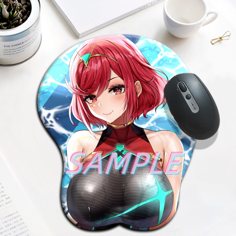 Xenoblade Chronicles Mythra 2pyra swimsuit 3D Big Oppai  Mouse Pad Cute Mat Gamer  Anime Sexy with Mousepad with Wrist Rest