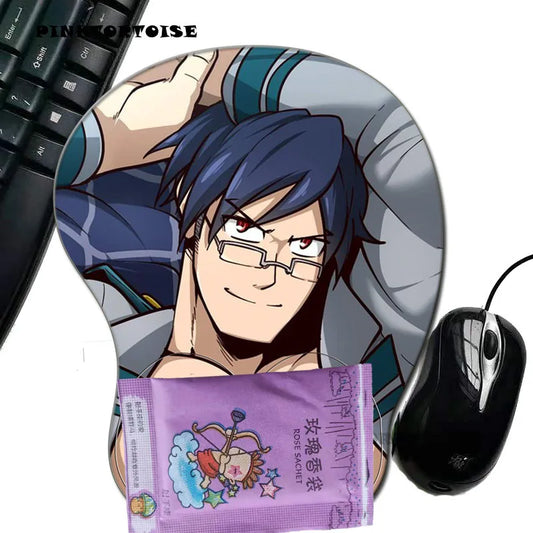 PINKTORTOISE Mousepad Creative Cartoon Crazy Teen  Anime 3D Sexy Chest Silicone Mouse Mice Pad Wrist Rest Support