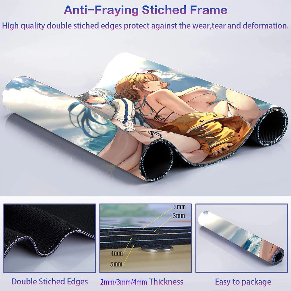 Extra Large Mouse Pad Animes Desk Kawaii Cute Sexy Girls Mousepad 80*30 Mousepads Japanese Desk Mat Gaming Accessories 1200*600